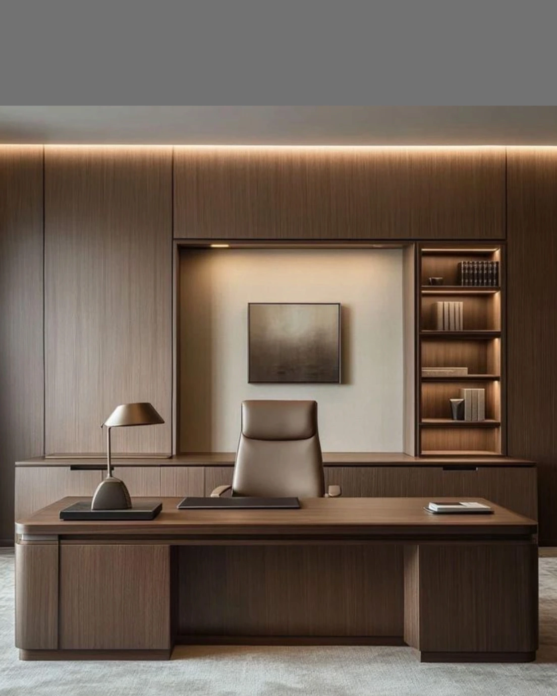 Premium office wooden workspace desk